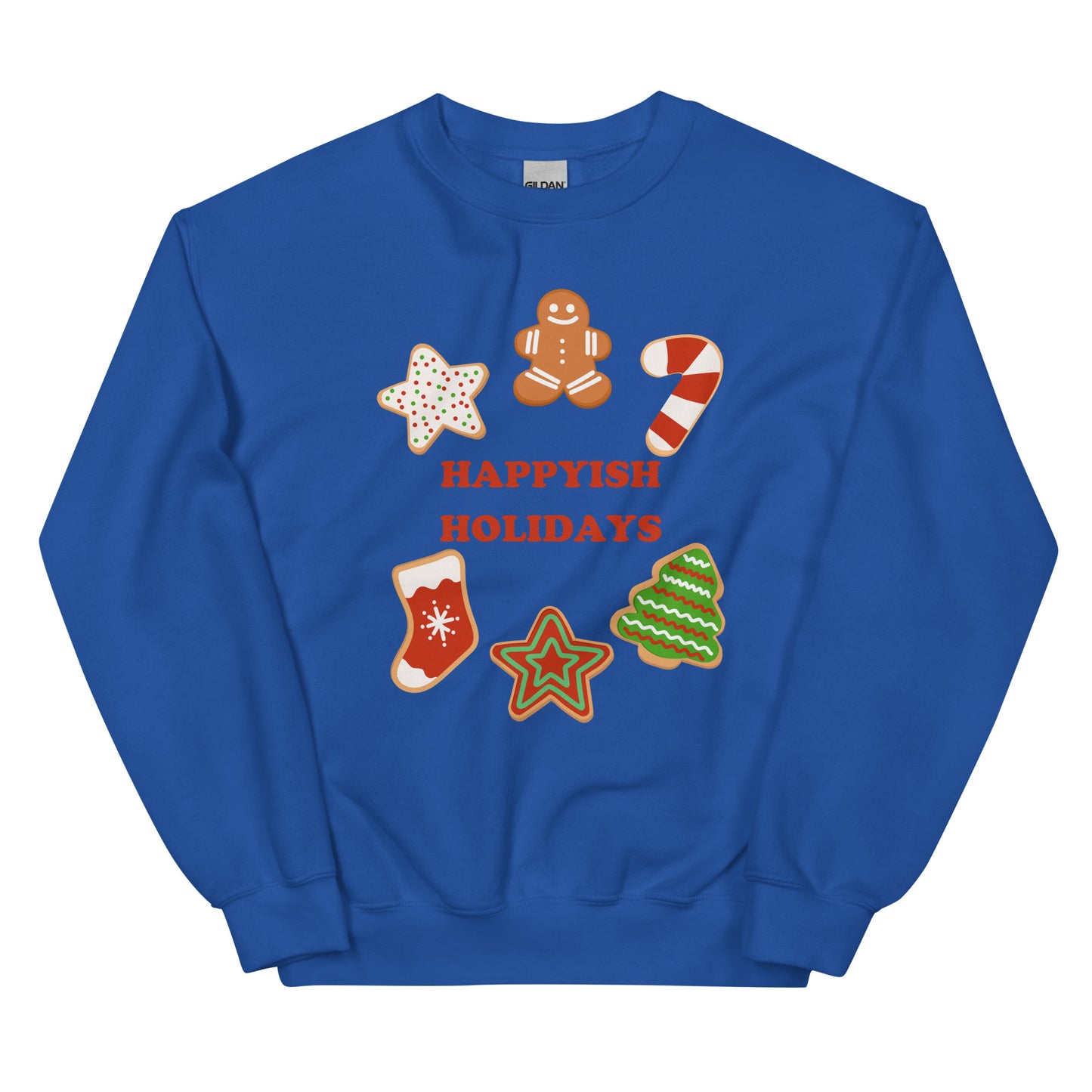 Happyish Holidays Crewneck - Sugar Cookie