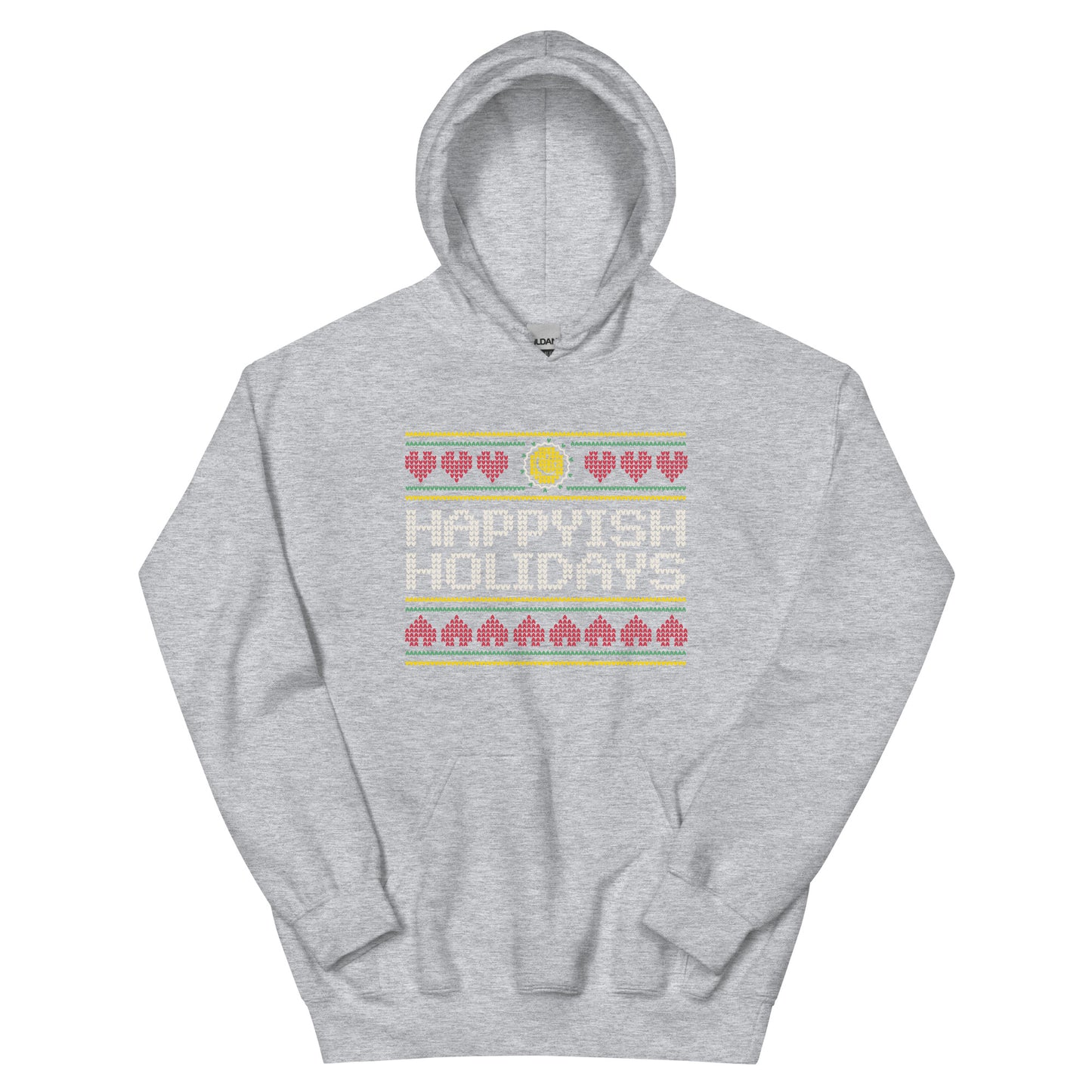 Happyish Holidays Hoodie - Cross Stitch