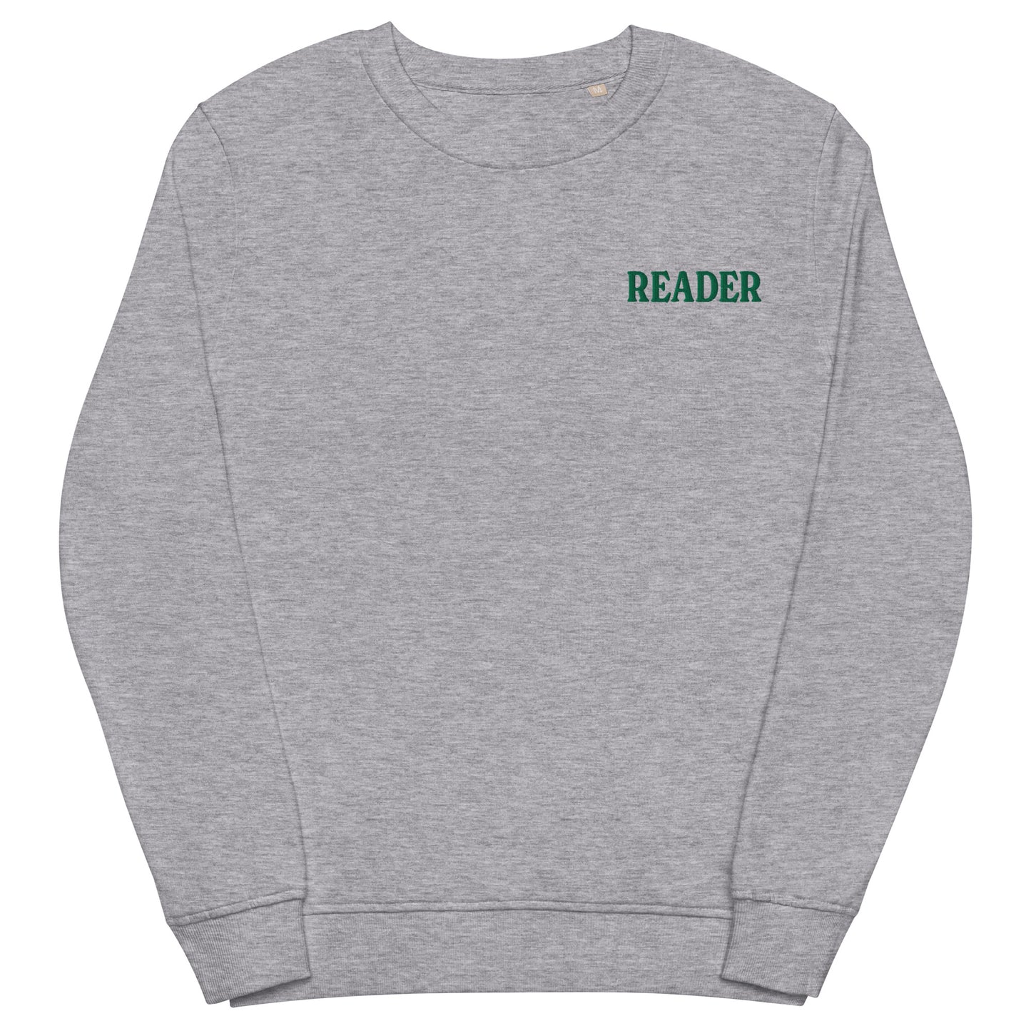 READER EMBROIDERED SWEATSHIRT - UNISEX - BOLD