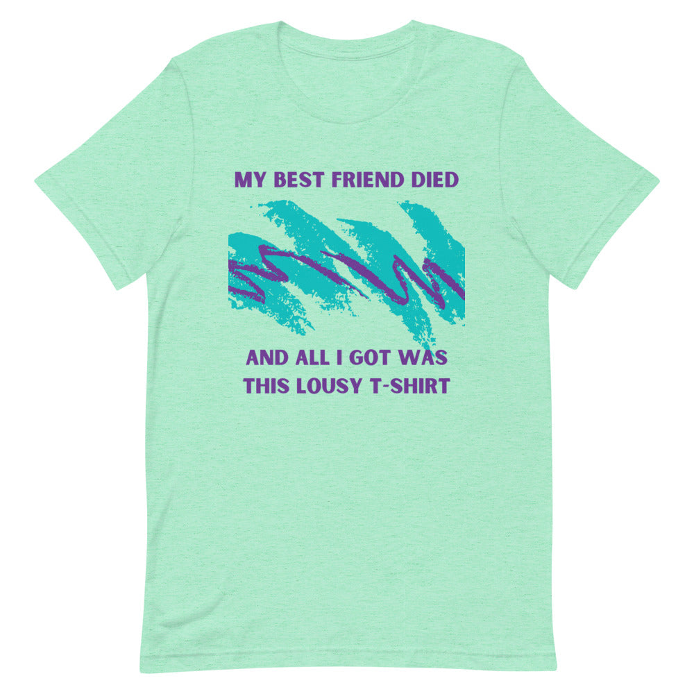 LOUSY T SHIRT - BEST FRIEND -Heather Mint