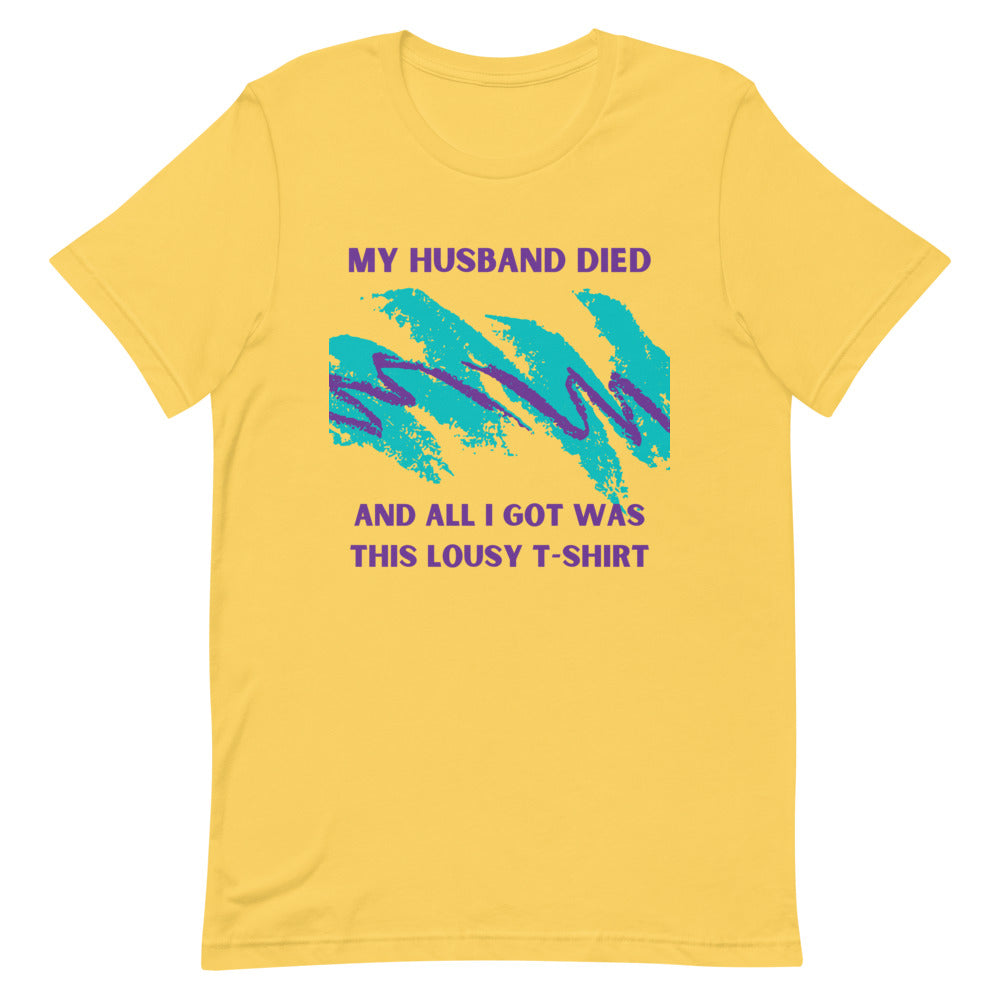 LOUSY T SHIRT - HUSBAND - Yellow