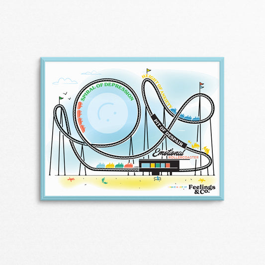 Emotional Roller Coaster 8.5 x 11" Print