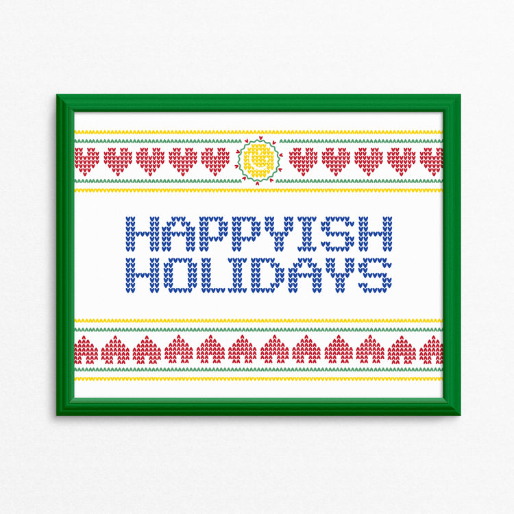 Happyish Holidays Art Print