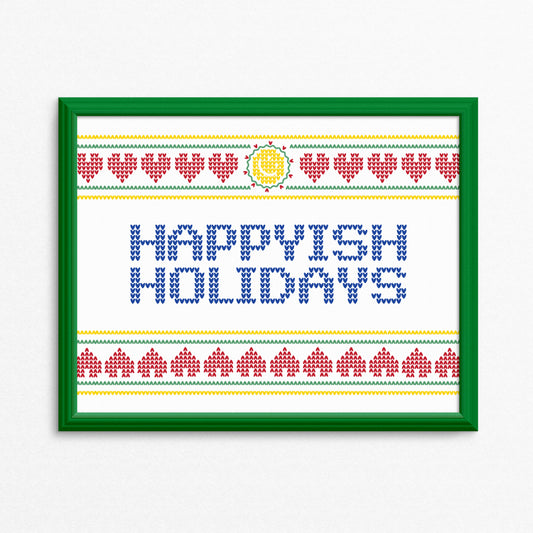 Happyish Holidays Art Print
