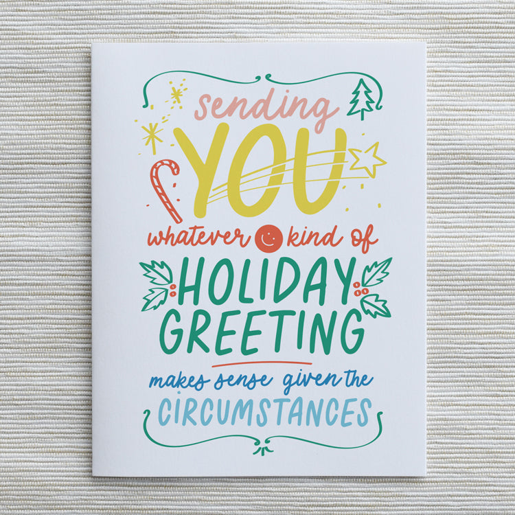 Happyish Holidays Greeting Cards- Sending Whatever Holiday Greeting... Five Pack