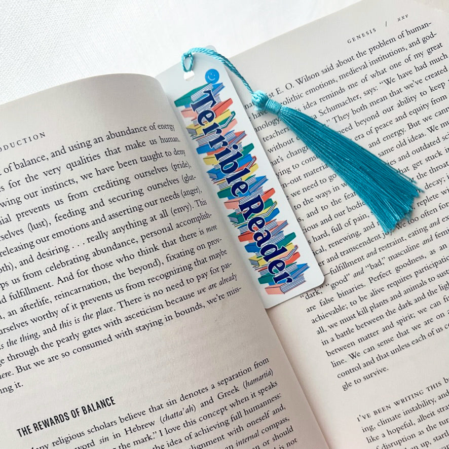 Terrible Reader Aluminum Bookmark