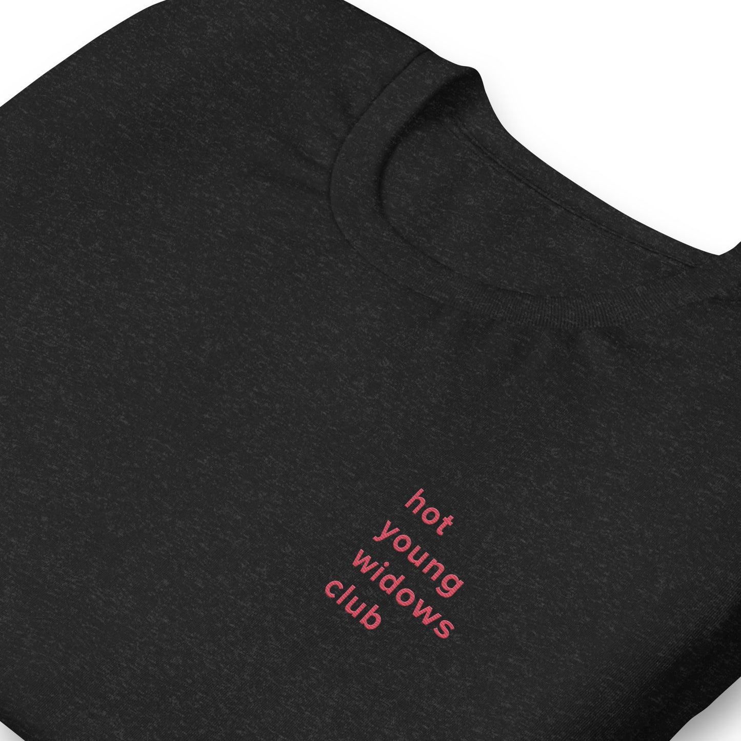 Hot Young Widows Club Embroidered Tee