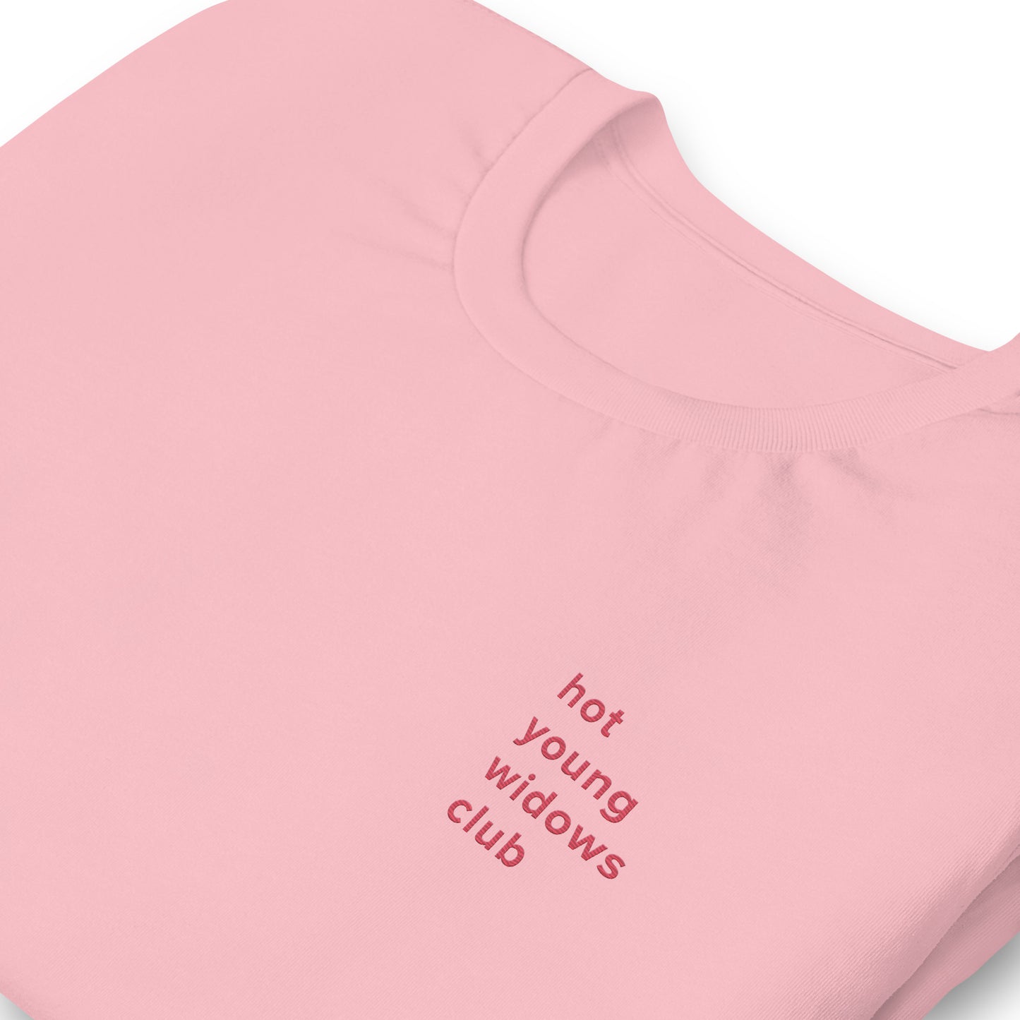 Hot Young Widows Club Embroidered Tee