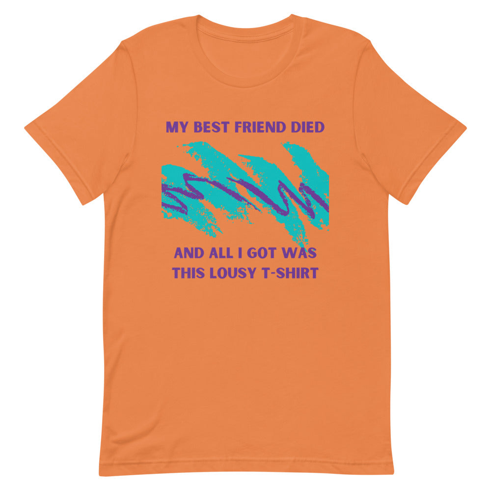 LOUSY T SHIRT - BEST FRIEND - Burnt Orange