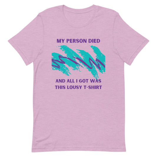 LOUSY T SHIRT - PERSON - Heather Prism Lilac