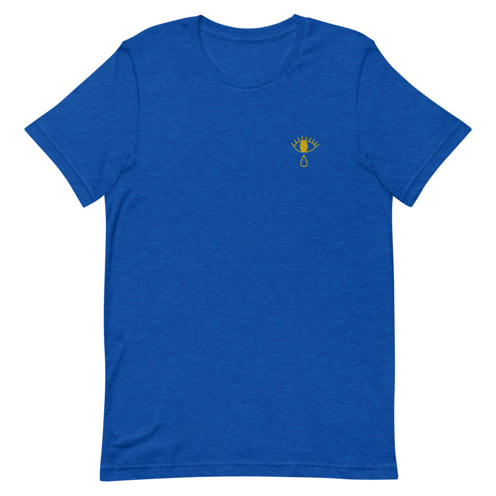 TTFA LOGO EMBROIDERED T-SHIRT - Heather True Royal