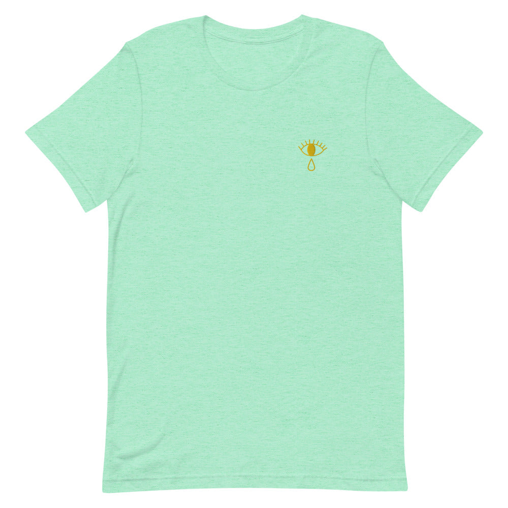 TTFA LOGO EMBROIDERED T-SHIRT - Heather Mint